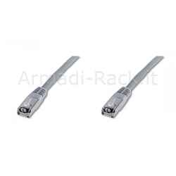 Cavo Rete Ftp Cat. 5E Schermato - Lunghezza Mt. 0,5 - Colore Grigio