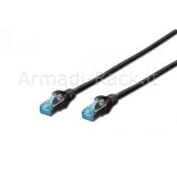 Cavo rete schermato f/utp cat. 5e - lunghezza mt. 3 - colore nero