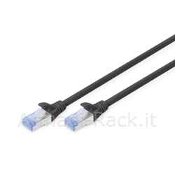 cavo rete cat 5e schermato sf/utp colore nero mt 0,25