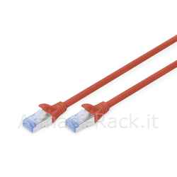 cavo rete cat 5e schermato sf/utp colore rosso mt 0,25