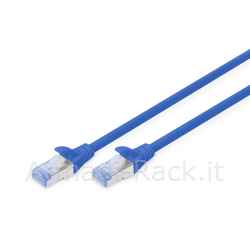 cavo rete cat 5e schermato sf/utp colore blu mt 0,5