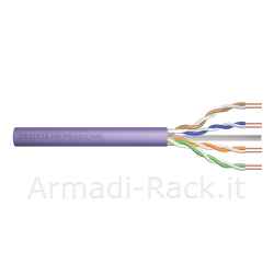 cavo installazione cat 6 u-utp 250 mhz awg 23/1 dca (lszh-1) matassa 305 mt