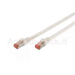 Cavo rete s-ftp cat.6 doppia schermatura ls0h colore bianco mt. 0,25
