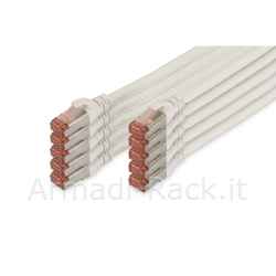 Confezione 10 cavi cat 6 schermati s/ftp mt 0,25 colore bianco digitus