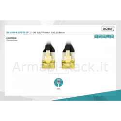 Cavo patch cat 6a s/ftp, 10 pezzi , 3 mt. colore nero