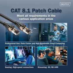 Digitus cavo patch cat 8.1 s/ftp 5mt. colore nero