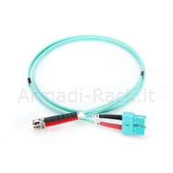 Cavo patch lwl multimodale om 3, st/sc colore acqua 2 mt.