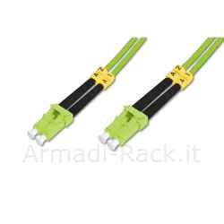 Cavo fibra ottica lc a lc multimode duplex 50/125 mt 5 om5