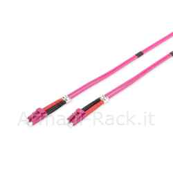 Cavo fibra ottica lc a lc multimode duplex 50/125 mt.7 om4 digitus