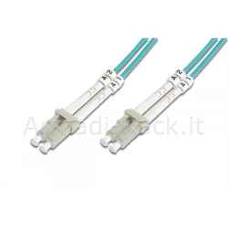 Cavo patch lwl multimodale om 3, lc/lc colore acqua 15 mt.