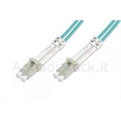 Cavo patch lwl multimodale om 3, lc/lc colore acqua 20 mt.