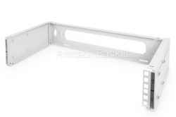 Box, supporto a parete, staffa per installazione di oggetti standard rack 19" altezza 2U