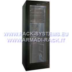 Armadio per networking 32 unità linea professionale (A)1580 x (L)600) x (P)600 mm colore nero RAL 9005 (DN-19 32U-6/6-SW)