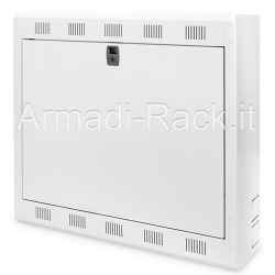 Armadio per audio video registratori DVR, wall mounting cabinet 550x580x160 mm, grey (RAL 7035)