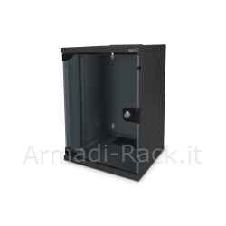 Armadio rack 10" 9 unita' in acciaio colore nero