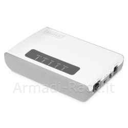 server multifunzione rete wireless usb 2.0 a 2 porte, 300 mbps