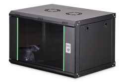Armadio rack da parete economico linea Dynamic Basic 7 unità (a)385 x (l)600 x (p)450 mm. nero