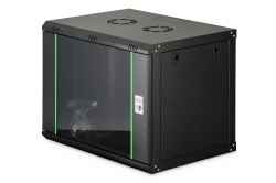 Armadio rack da parete economico linea Dynamic Basic 9 unità (a) 505 x (l) 600 x (p) 450 mm nero