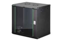 Armadio rack da parete economico linea Dynamic Basic 12 unità (a) 638 x (l) 600 x (p) 450 mm nero