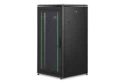 Armadio 22 Unità Linea Professionale (A)1200 x (L)600 x (P)600 Mm. Colore nero Ral9005 (Dn-19 22U-6/6-Sw)