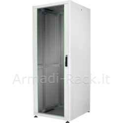 Armadio 42 unità 19" per reti misure (A)2010 X (L)800 X (P)800 mm colore grigio ral 7035