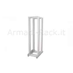 Frame di Montaggio 19 42 Unita' a 4 Montanti (A)1951 x (L)600 x (P) 1000 Mm. Colore Grigio Chiaro Ral7035