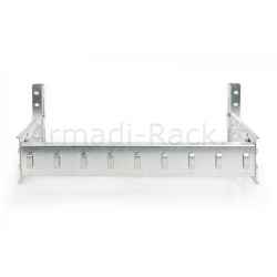 Supporto guida din 4u, 178x483x223 mm, galvanized incl. din rail, variable depth and height