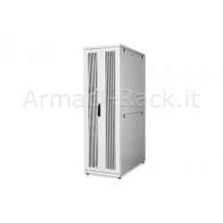 Armadio rack 19 pollici 42 unità per reti e server misure (a)1970 x (l)600 x (p)1200 mm. colore grigio chiaro