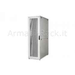 Armadio rack 19 pollici 42 unità per reti e server misure (a)1970 x (l)600 x (p)1200 mm. colore grigio chiaro