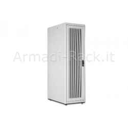 Armadio 42 unità 19 pollici per reti e server misure (a)2010 x (l)600 x (p)1000 mm. colore grigio RAL 7035