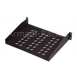 Ripiano per armadi rack 19 pollici, occupa 2U (due unità rack), profondo 550 mm, colore nero RAL7035 (DN-19 TRAY-255SW)