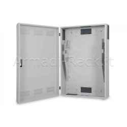 Armadio Slim a muro 4 Unità 900X600 Altezza 200Mm Grigio con Apertura Frontale