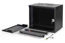 Armadio rack di rete digitus 19" con accessori - 9u, 540 x 400 mm (l x p)