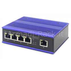 switch industriale 4 porte 10/100 poe + 1 porta uplink