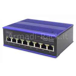 Switch Industriale 8 Porte Gigabit DIN Rail
