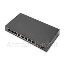 Switch 8-porte gigabit + 2 gigabit sfp ethernet, unmanaged