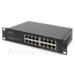 switch ethernet gigabit 16 porte 10" unmanaged