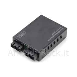 media converter fast ethernet singlemode/multimode connettori sc/sc