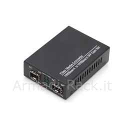 media converter gigabit singlemode/multimode con modulo sfp