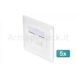 Digitus cat 6, classe e, presa dati, confezione da 5