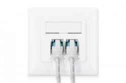 Digitus presa di rete cat 6a ea, compatibile con vari design, schermata, a incasso