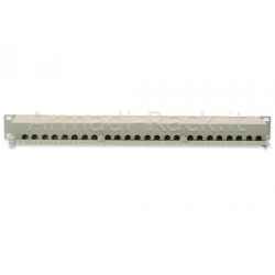 Pannello Patch 19 Schermato 24 Porte 8 Poli Rj45 per Reti Categoria 6 - 1 Unità