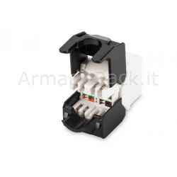 Inserto Jack Utp Non Schermato Rj45 Cat. 6A Toolfree