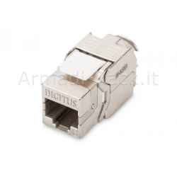 Inserto jack schermato rj45 categoria 6 toolfree