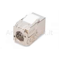 Digitus modulo keystone corpo compatto cat 6a, schermato, connessione di montaggio senza attrezzi