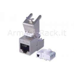 Inserto jack schermato rj45 categoria 6a toolfree