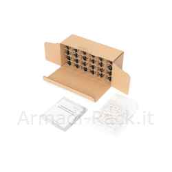 Kit 24 inserto jack schermato rj45 categoria 6a toolfree
