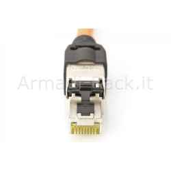 Connettore rj45 assemblaggio senza attrezzi cat 6a