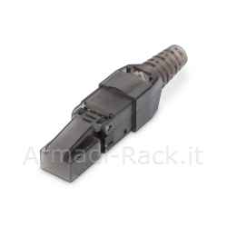 connettore tooless rj45 cat 6a utp per cavo rigido e flessibile
