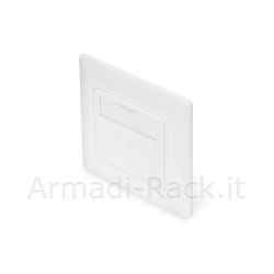 Pannello frontale per cassetta 80x80 per 2 keystone jack